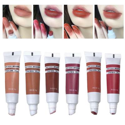 6g Lipgloss Wasserdicht Tupfen Sanft Nude Farbe Samtig Matt Lippenpaste für Party