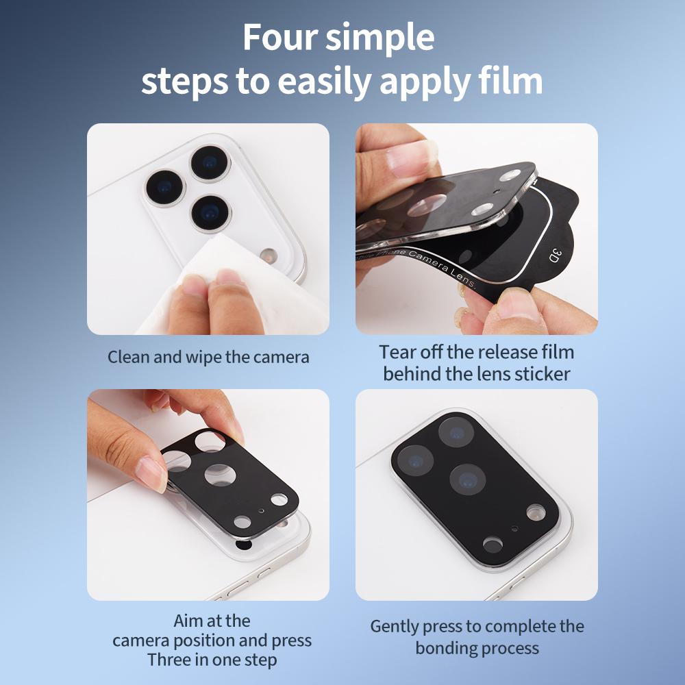 Camera Protective Glass For iPhone 17 Pro Max 17 Air Lens Protector For IPhone 16 15 14 13 Pro Max 16 Plus 15 Plus Lens Glass