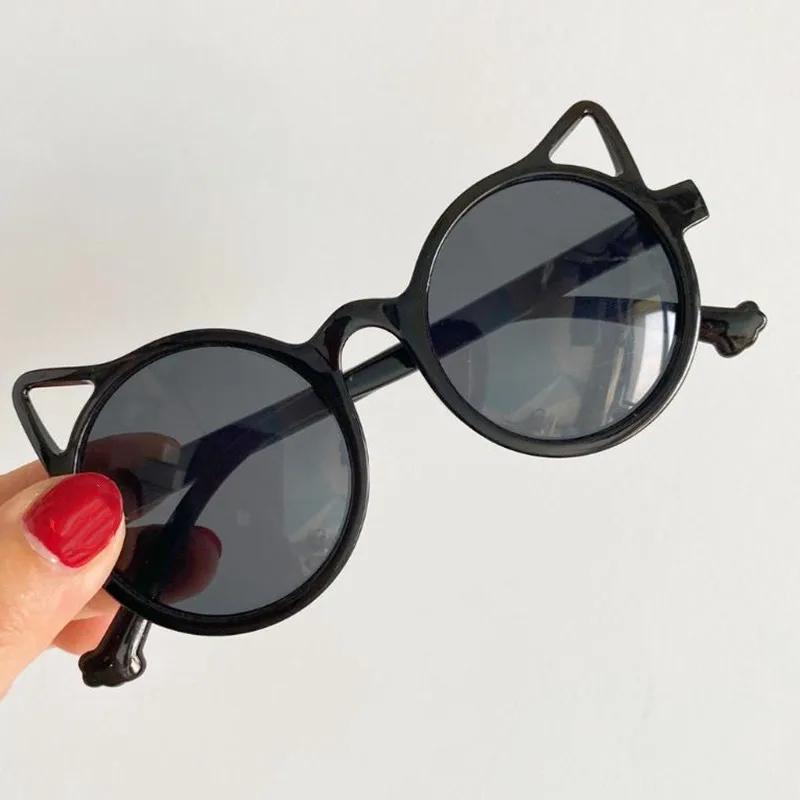 Summer Girls Boys Cute Animal Cartoon Ears Sunglasses Outdoor Sun Protection Children Lovely Vintage Sunglasses Protection