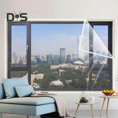 Winter Insulated Curtain Transparent Thermal Curtain Window Screen Self-Adhesive Window Protector Window Tarpaulin Keep Warm Cold And Windproof