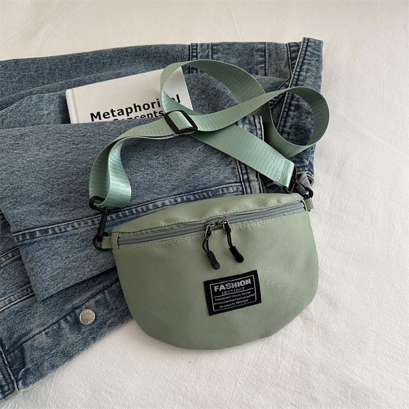 

Сумка для підлітків чоловіча спортивна нагрудна сумка чоловіча 2024 новий простий і модний рюкзак через плече чоловіча поясна сумка зелений