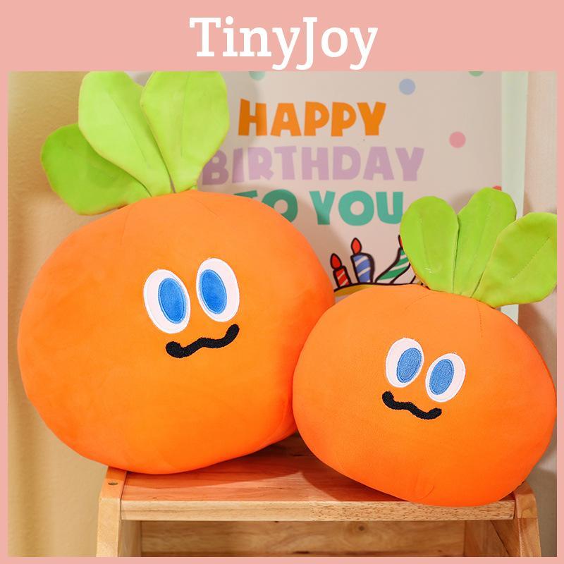 Mojo Karotte Plüschtier mit Kurzflorstoff Niedliches Cartoon-Kissen für Geschenk und Heimdekoration