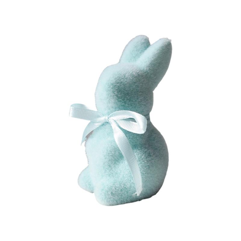 Artificial Moss Rabbit Sculpture With Plush Texture Ideal For Bookshelf Centerpieces Or Gift Decorative Ornament