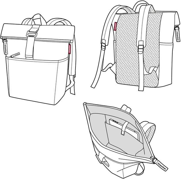 Backpack Reisenthel Rolltop Herringbone Sand (EK6049)