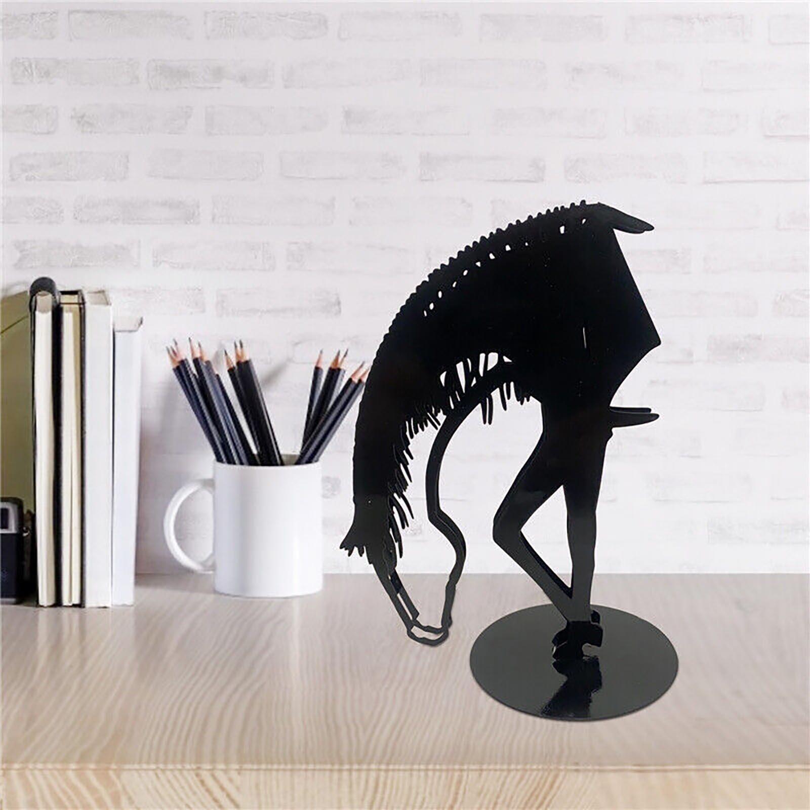 

Скульптура «Поцелуй лошади» Современная статуя в деревенском стиле из металла Искусство для мужчин Подарок Лошадь Декор One Size