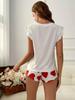 Women's Milk Silk Summer Pajama Set with Vest and Fly Sleeve Shorts