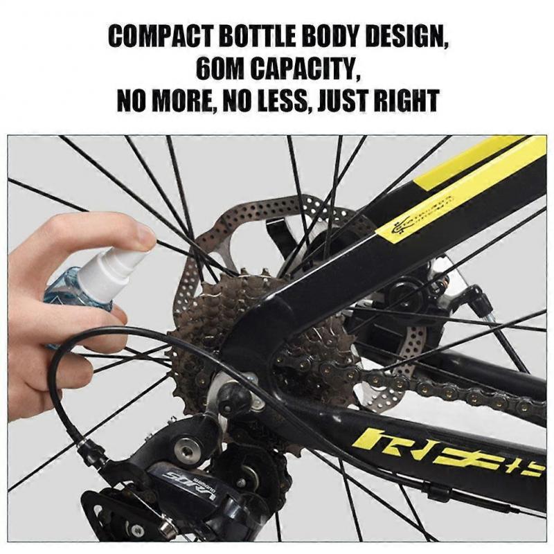 Bicycle Chain Lubricant Oil 60ml Rust Prevention Dual Spray Dropper Head For Bike Bearings Locks Sewing Machine Maintenance