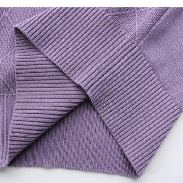 Frühling und Herbst Einfarbig Damen Rundhals Hohl Mode Pendeln Langarm Lose Pullover Gestrickte Tops