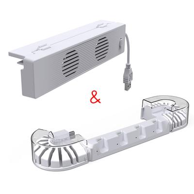 Estación de carga y ventilador para consola de juegos equipada con 2 ventiladores de alta velocidad para OLED