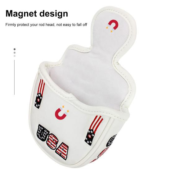 Coprimazza da golf Antigraffio Fodera morbida Coprimazza da golf con chiusura magnetica Attrezzatura protettiva