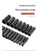 Extended Electric Socket Wrench Set with Large, Medium & Small Hexagonal Air Gun Heads for Auto Repair
