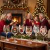 Glassware Santa Claus Christmas Wine Glass Elk Transparent Glass Goblet Snowman 3D Creative Tall Glass Christmas