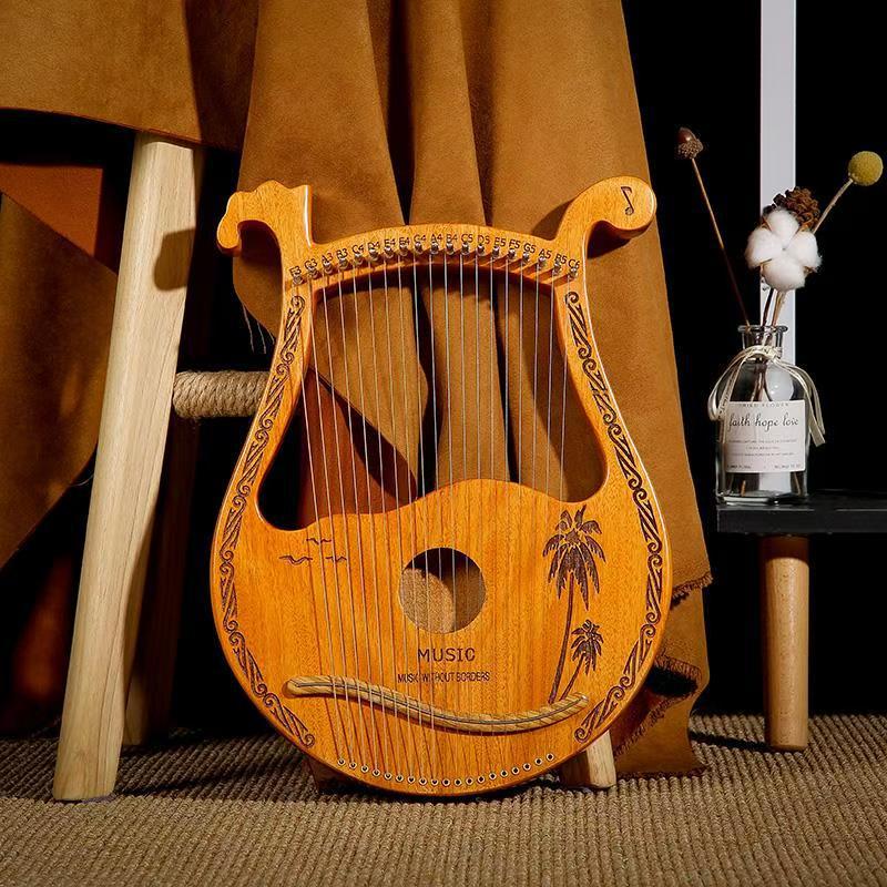 19-Tone Mini Lyre Harp - Beginner's Instrument