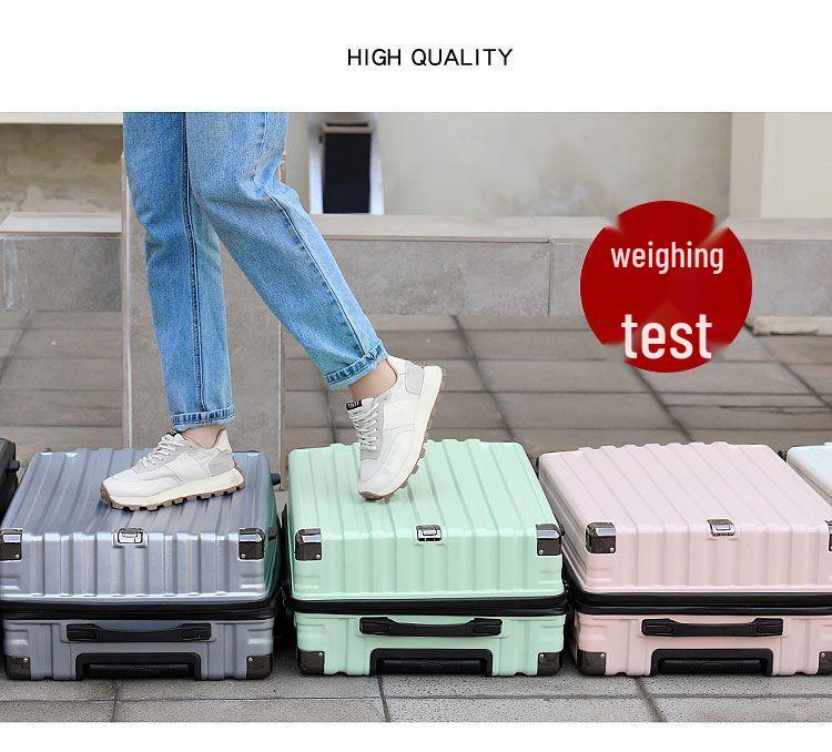 24-inch Women's Ultralight Trolley Suitcase - Large Capacity, Thickened Design with Zipper - 20-inch Cabin Option