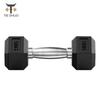 Tieshuo Hex Rubber Coated Dumbbell