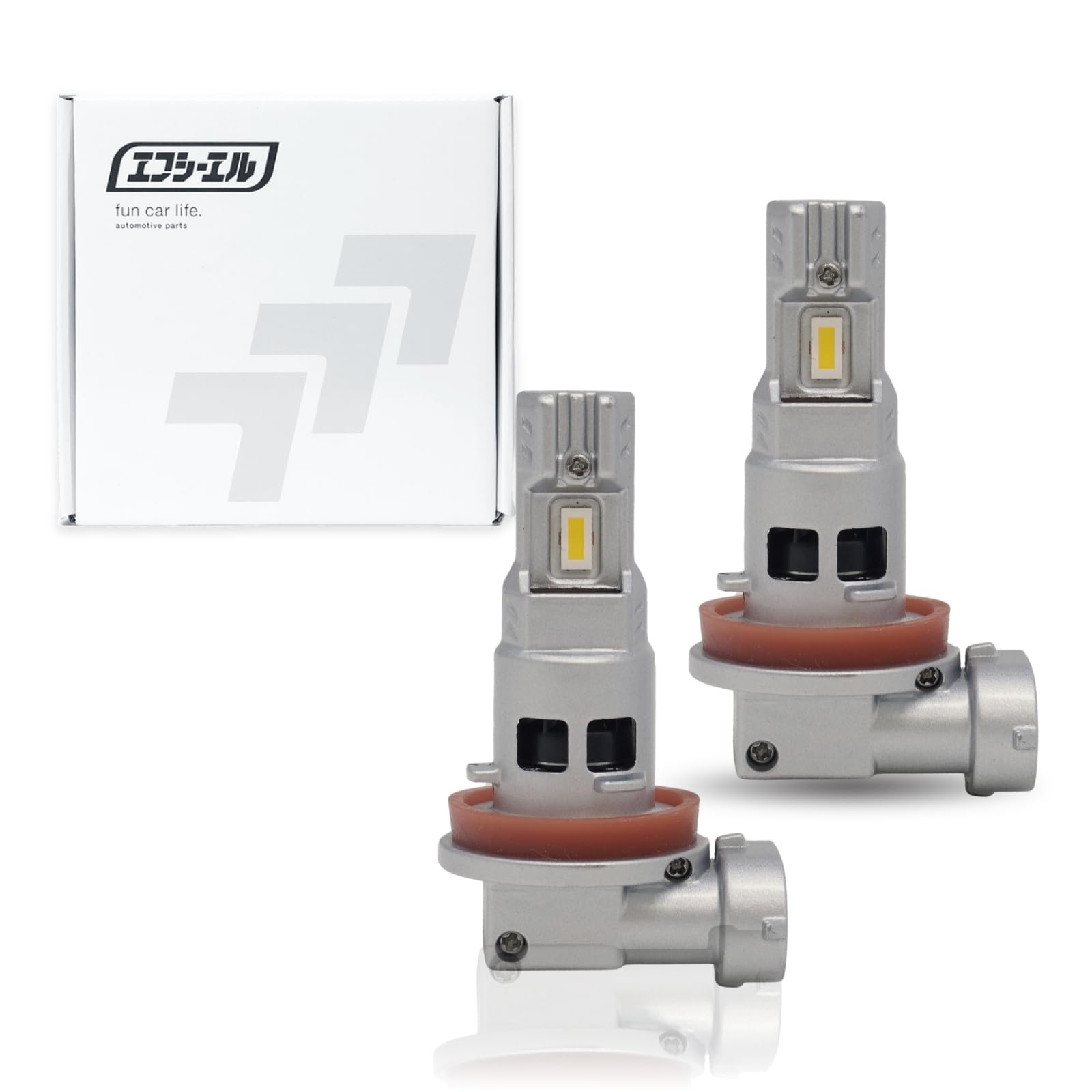 фкл. H8 H11 H16 Светодиодная противотуманная фара, Желтый, Желтый, 3000K, Совместима с техосмотром, H8/H11/H16 жёлтый