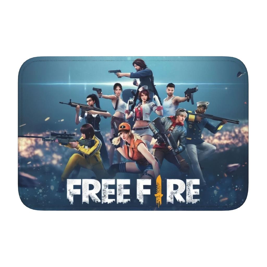 Custom Garena Free'd Fire'ed Game Doormat Mat Anti-Slip Bath Kitchen Garden Rug Carpet 40*60cm