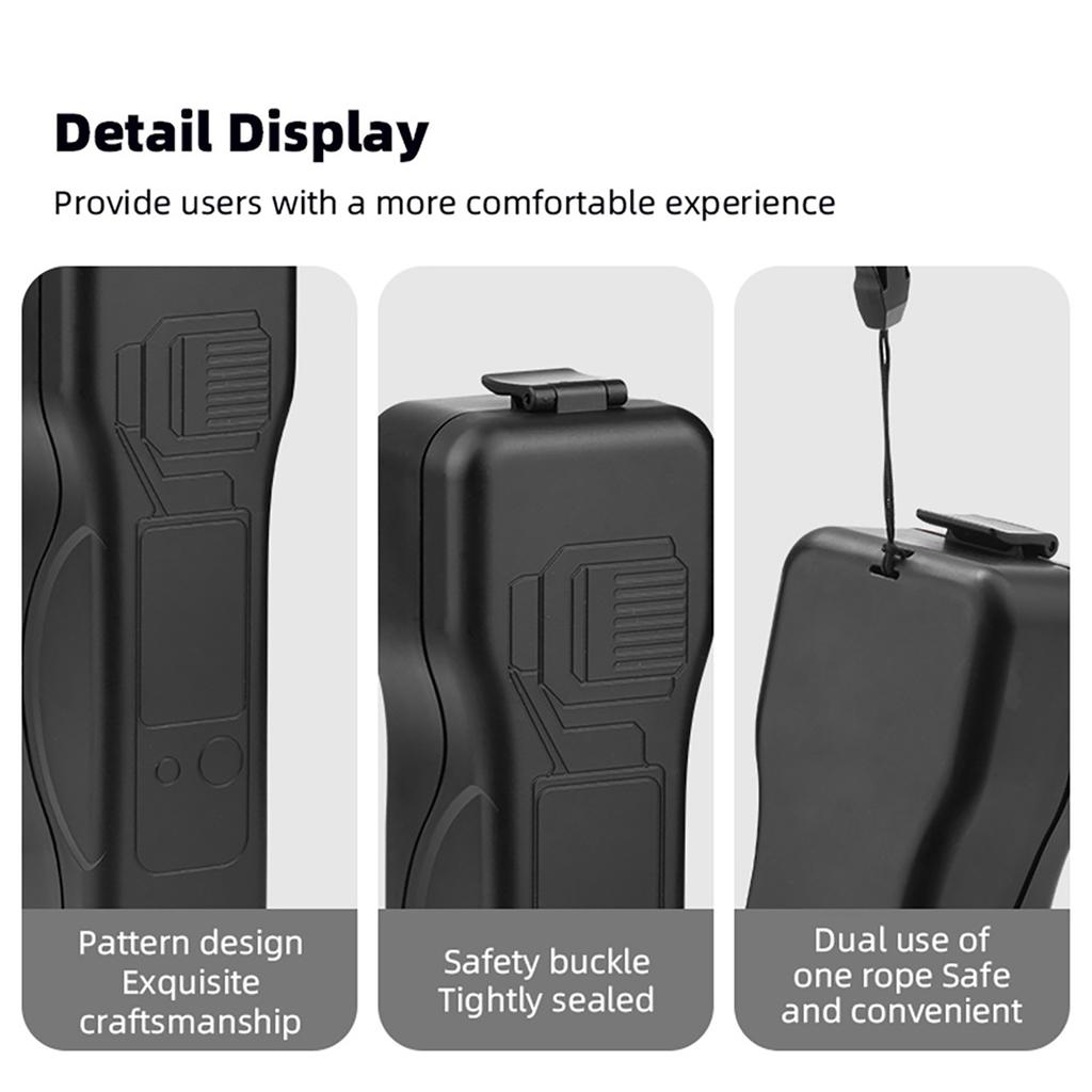 1*Handheld Protective Case with Rope for DJI Osmo Pocket 3 Camera Waterproof Storage Box Camera Accessories