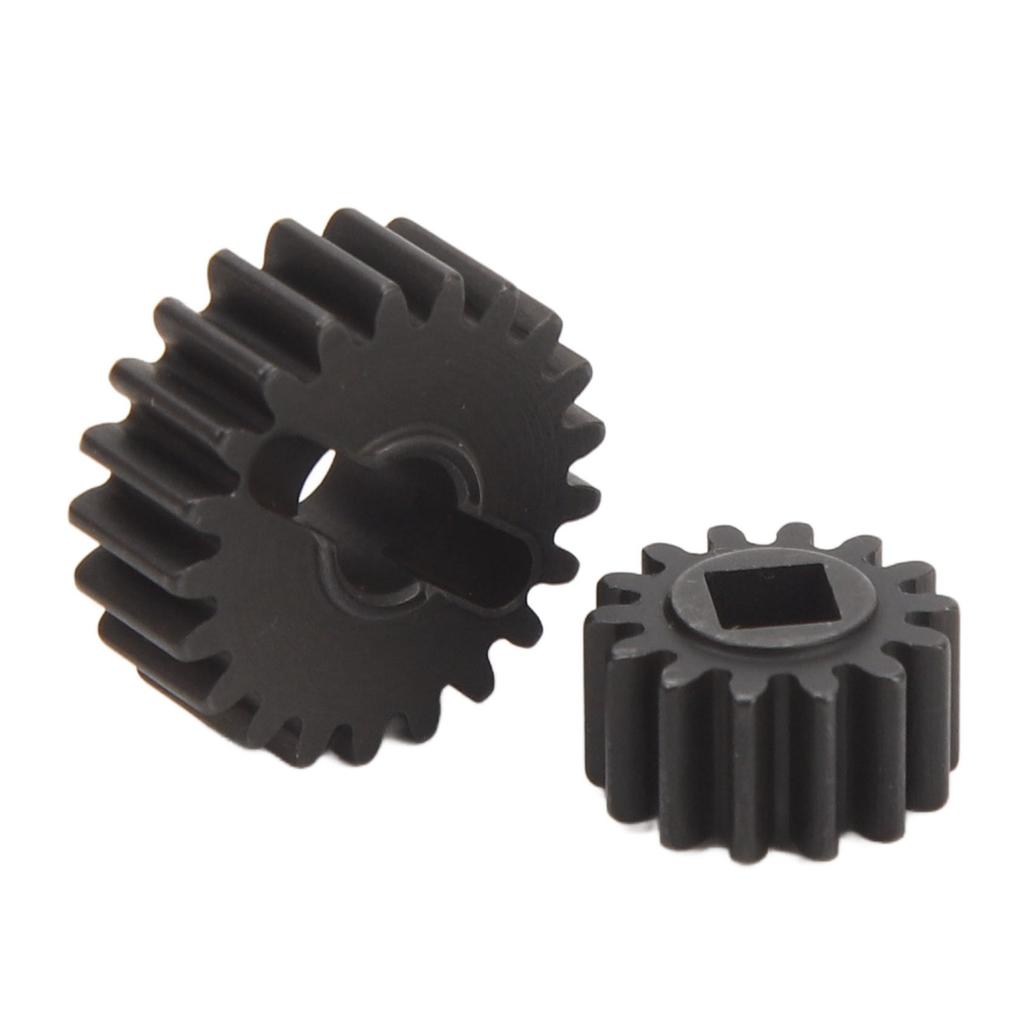 RC Car Reduction Gear Black Steel Smooth Running 0.8M 14T 21T Reduction Gear for Axial Capra for