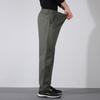 Spring Autumn Men's Clothing Pockets Button Elastic High Waisted Fashionable Casual Straight Pencil Cargo Trousers Vintage Pants