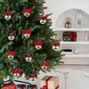 1/4Pcs Christmas Bell Decorations Red Velvet Bowknot Decor Bell with Star Hollow Design Festive Atmosphere Outdoor Decoration
