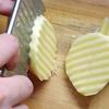 New Stainless Steel Potato Chip Dough Vegetable Crinkle Wavy Cutter Slicer Fruits Food Cutterly Tool