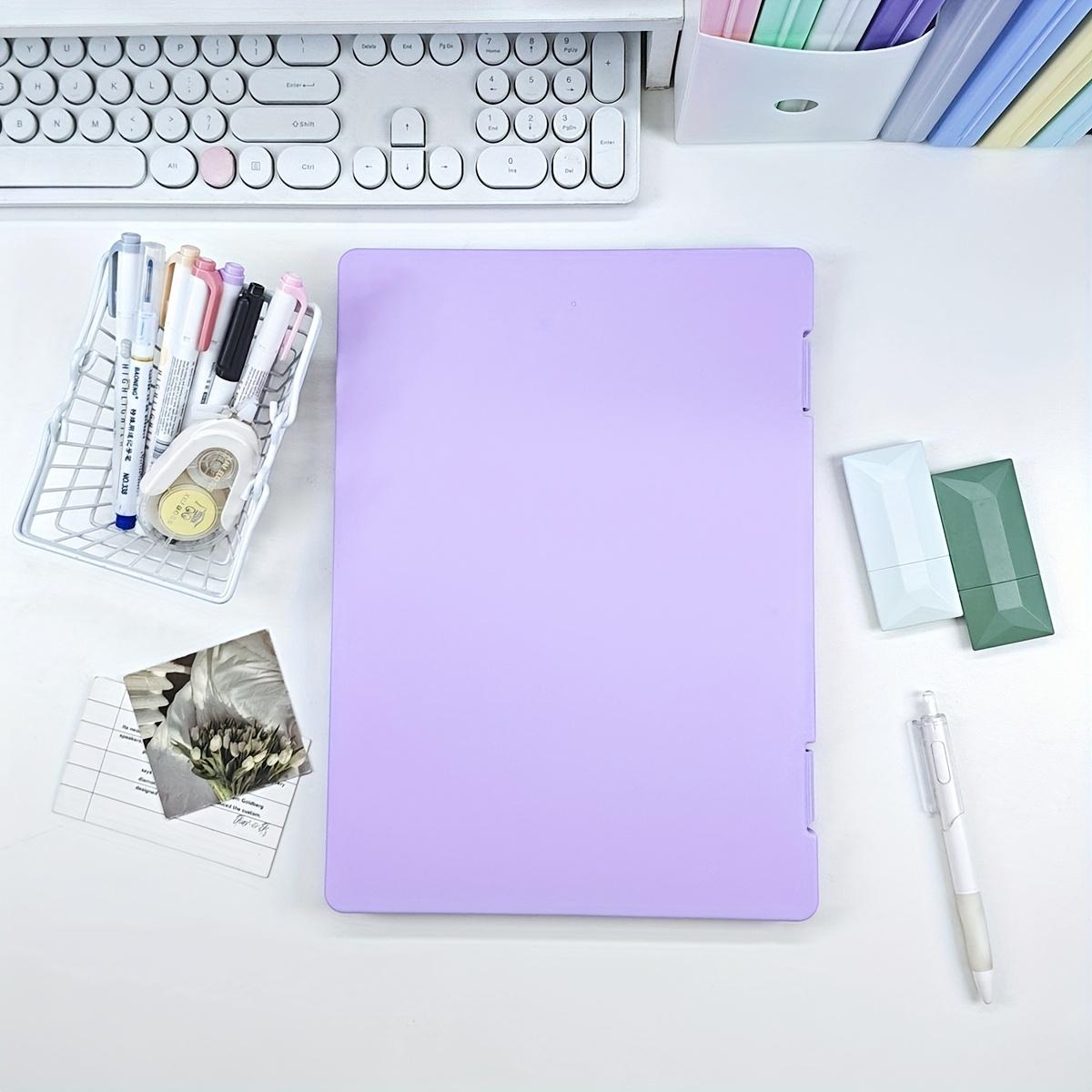 

Multi-Functional File Holder, Writing Pad, Document Clip, Test Paper Organizer, and Contract Storage for Office Supplies світло-фіолетового кольору