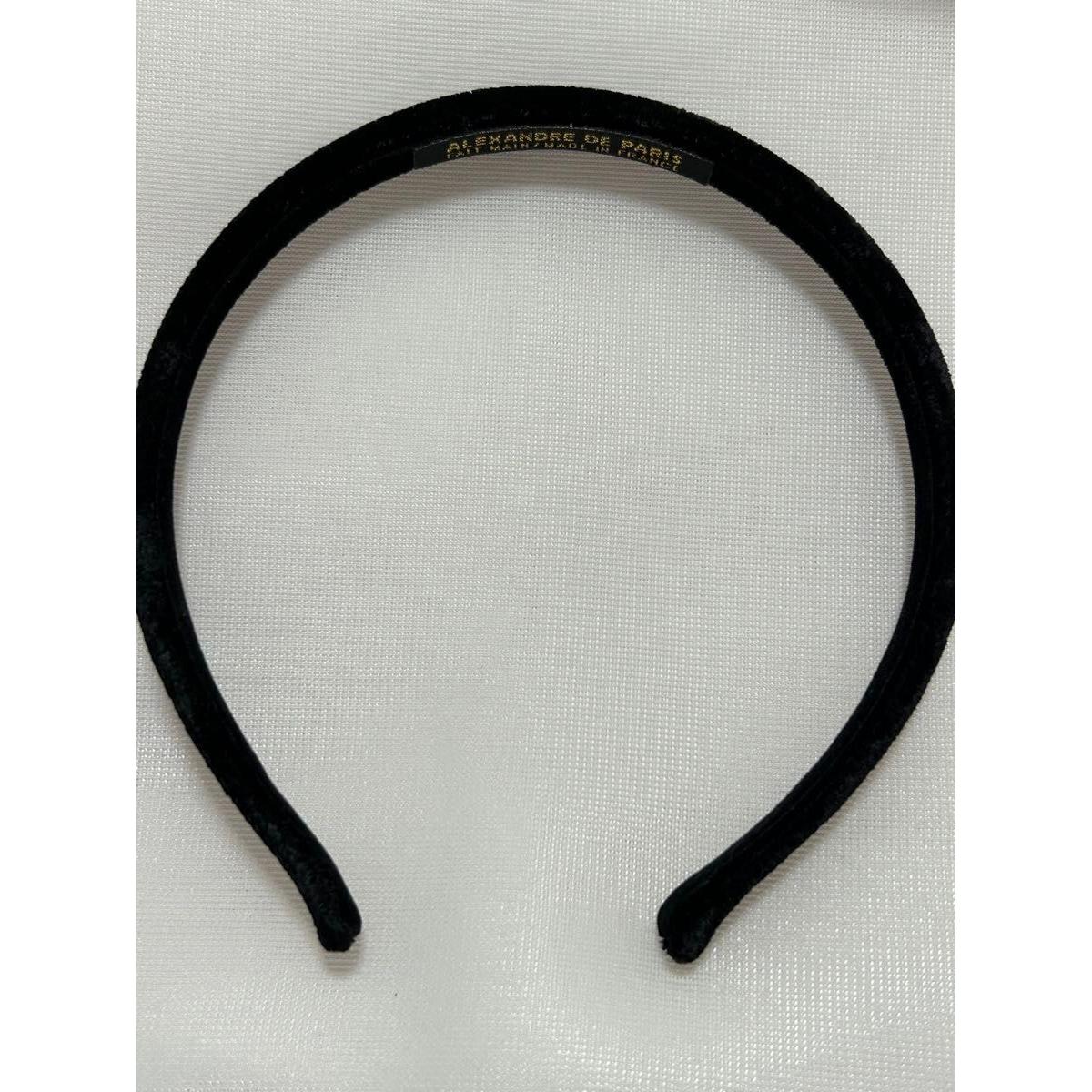 Used [Limited Time Discount] ALEXANDRE DE PARIS Velor Headband Black