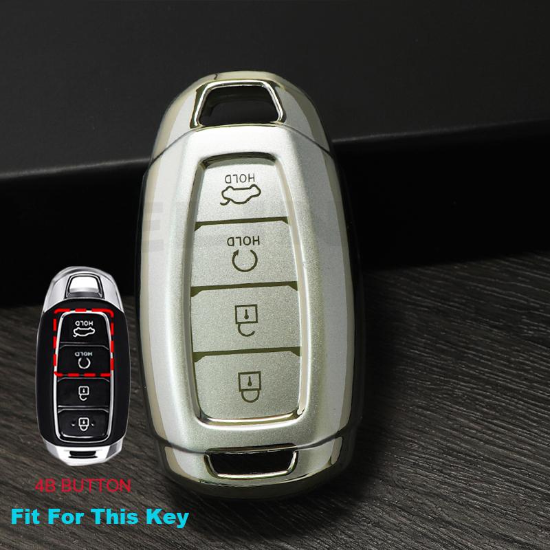Quicksand TPU Car Remote Key Case Cover For Hyundai i30 ix25 Elantra KONA Solaris Azera Grandeur Ig TM Accent Santa Fe Palisade