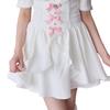Yumetenbou Landmine Clothing Dear My Love Women's Front Ruffle Corset Skirt 534581 White
