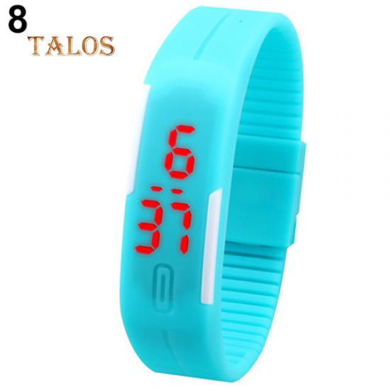 Herren Damen Uhren Wasserdicht Silikon Rote LED Sport Armband Touch Digitale Armbanduhr