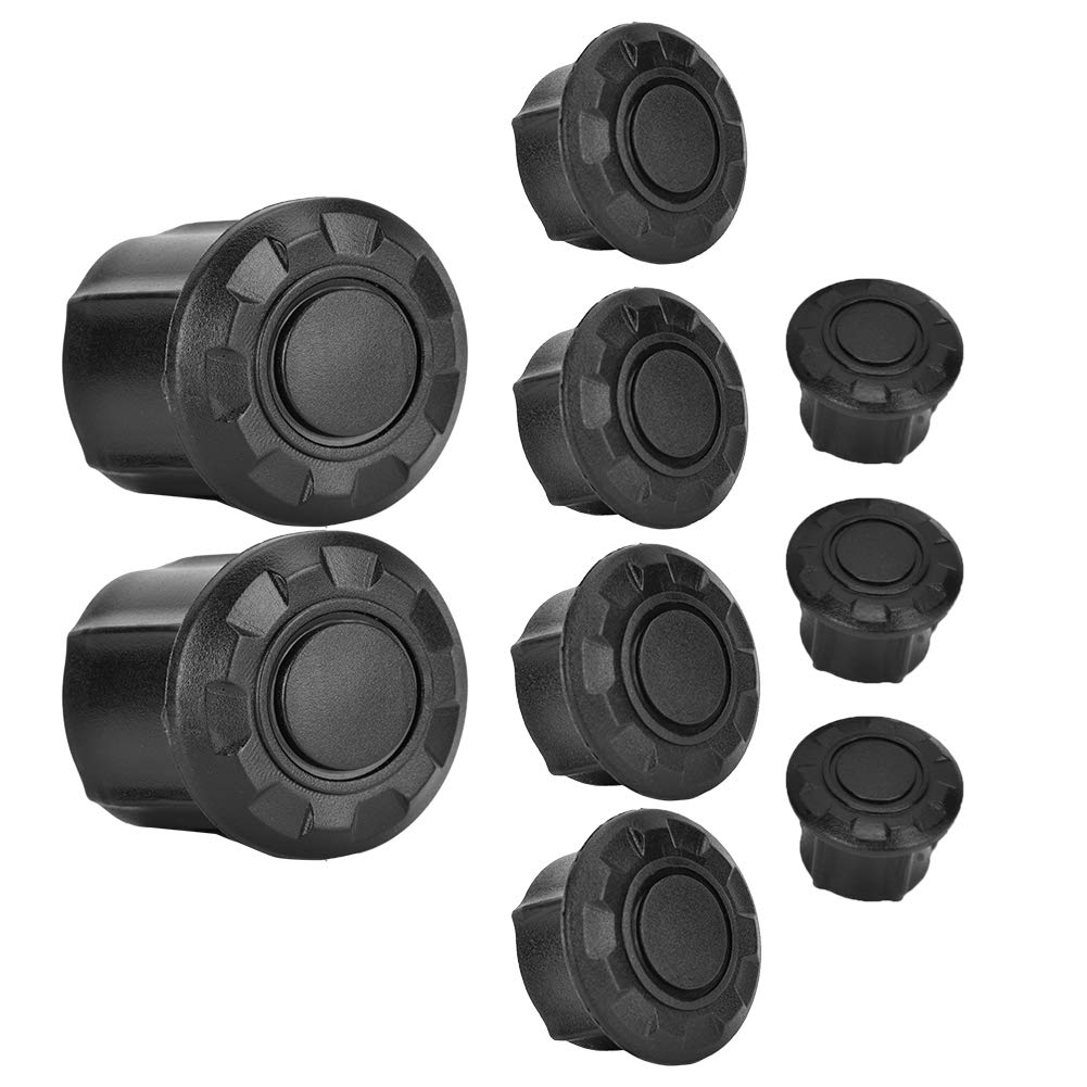 Frame Hole Cover Cap Motorcycle Frame Hole Cover Cap Plug Kit Decoration for B.M.W R1200GS LC Adventure 2014-2018 Black