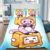 Exquisite 3D Lankyboxe Wallpaper Foxy Boxy Printing Bedding Set Duvet Cover Comforter Bed Adult Youth Girl Boy Gift