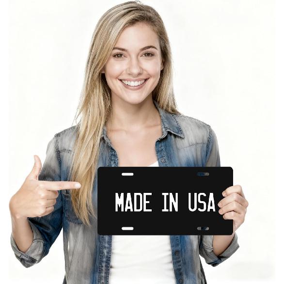 Metal  License Plate - 6X12 Inch - Personalized License Plate For Front Of Car - Decorative Auto Accessories Car Tags (3. Upload Design)