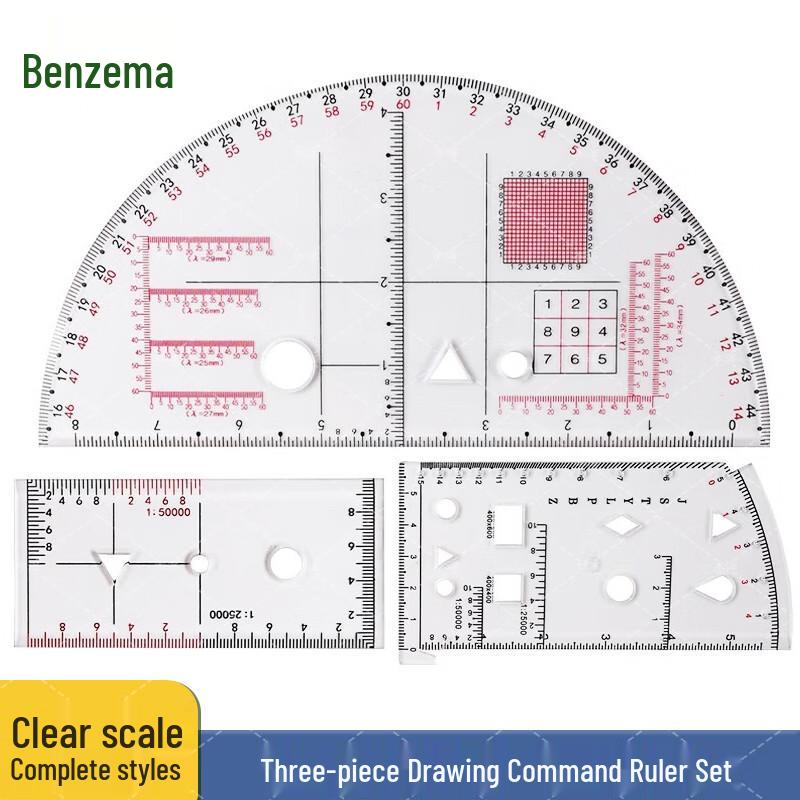 Benzhou Military Mapping & Command Ruler Tool Sets