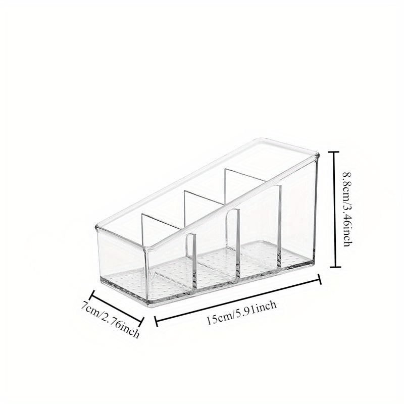 Tea Bag Organizer Box, Clear Storage Holder, Storage Bins for Coffee Bag, Storage Box for Cabinet, Countertop,Pantry Living Room