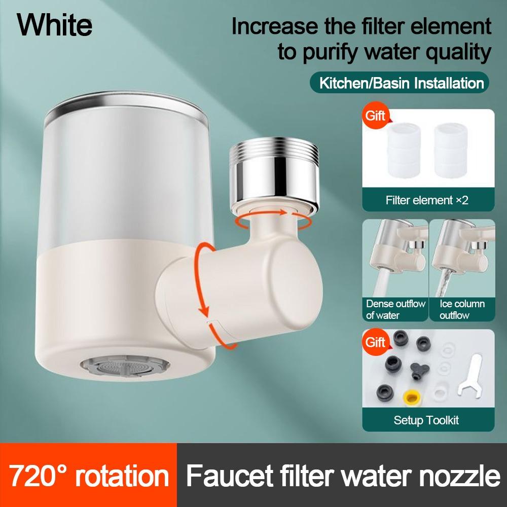 Anti-splash Kitchen Faucet Nozzle 2-Mode Adjustable 720°Rotation Sprayer Nozzle Tap Spray Water Saving Splash Proof Faucet
