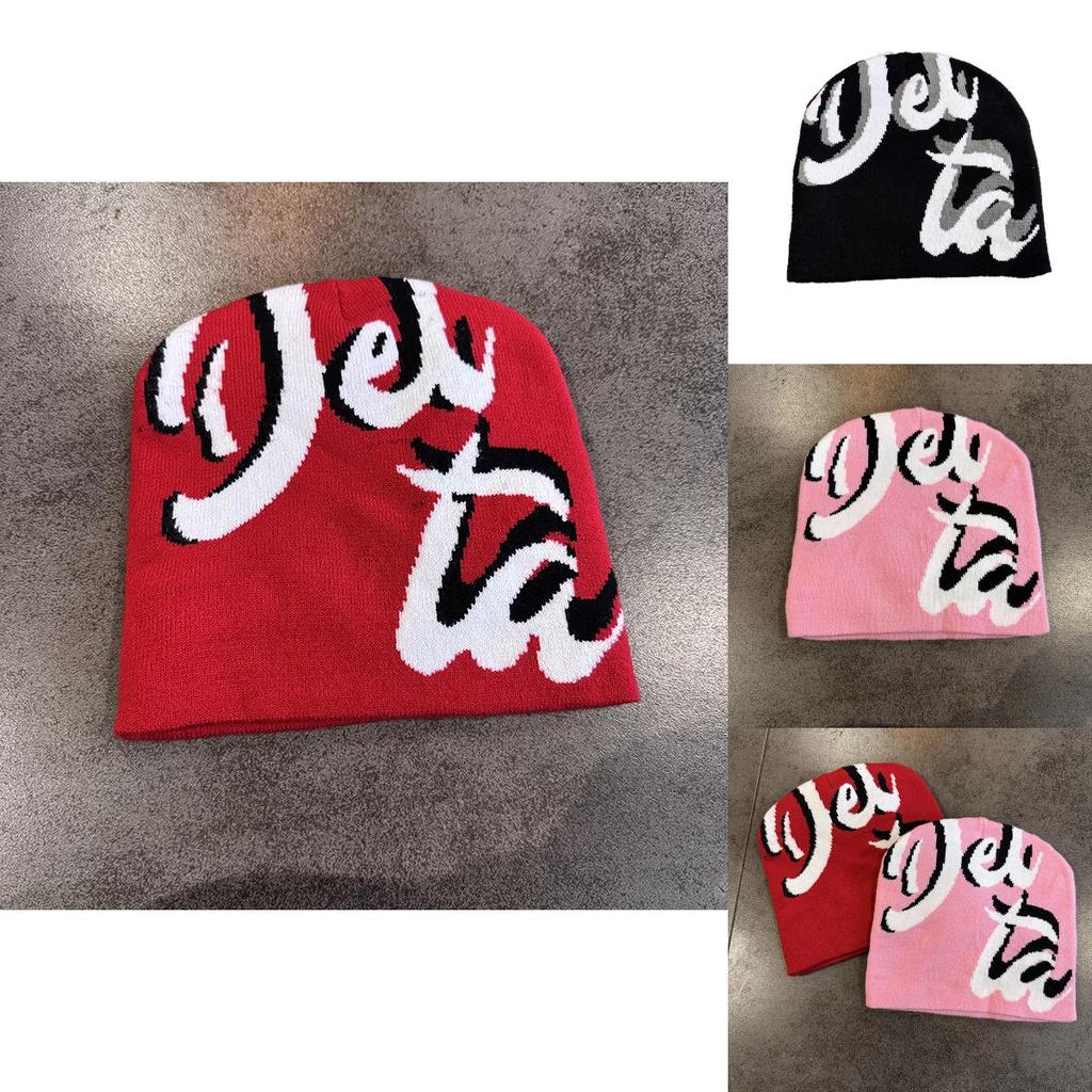 Autumn Winter Personalized Letter Knit Cap With Acrylic Material For Casual Fashion And Daily Use