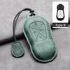 Leather Car Remote Key Case Cover for Xiaopeng Xpeng P5 P7 G3 G6 G9 G3i 2021 2022 Car Key Fob Shell Holder Keychain Accessories