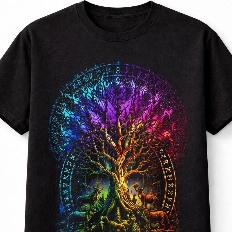 Yggdrasil Tree of Life Norse Mythology Viking Unisex TShirt S