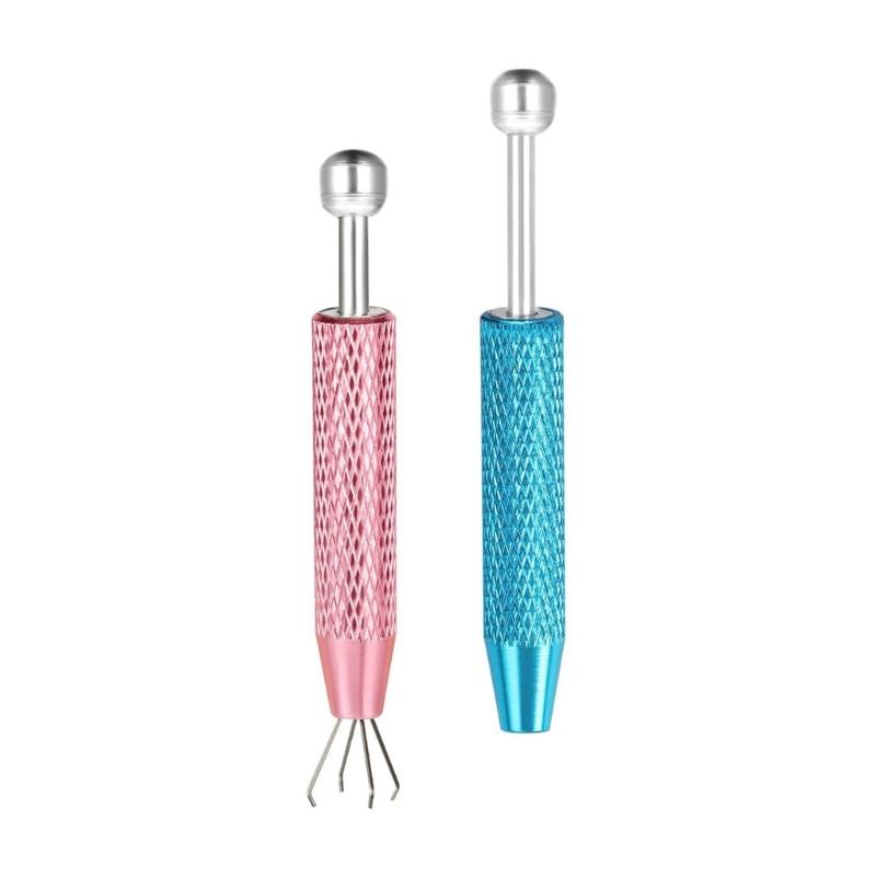 2Pcs Professional Piercing Helper Grabbers Craft Of Sturdy Stainless Steel Ideal For Jewelry And Craft