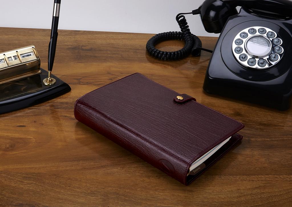 Filofax Chester System Organizer Bible Red 028505