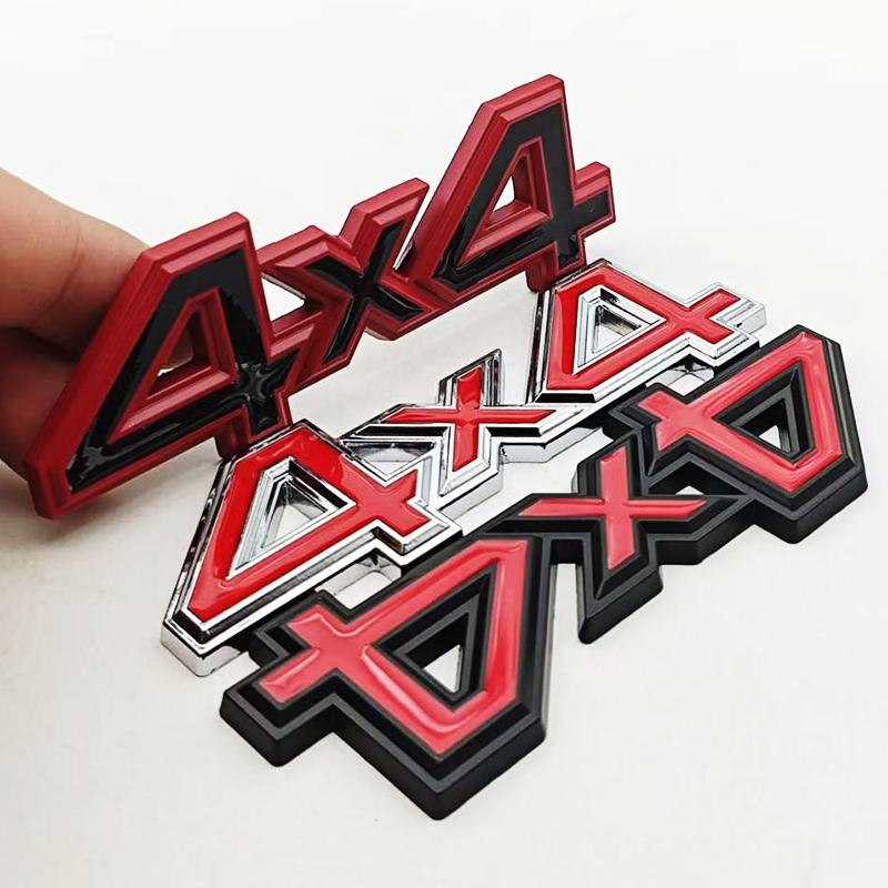 1Pcs 3D Metal Car Styling Logo 4X4 Four-Wheel Drive Car Sticker Emblem Badge Decals Universal Decoration Accessories