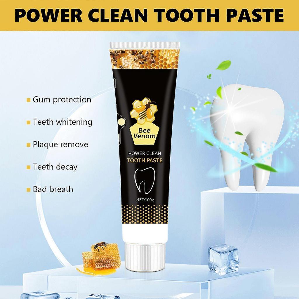 Hot selling bee venom cleaning toothpaste care teeth fresh breath oral cleansing