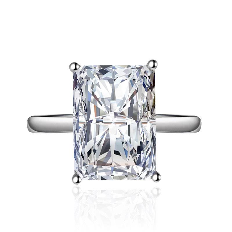 Purple Single Diamond Open Crystal Ring – Fashionable Women s Accessories белый/алмаз