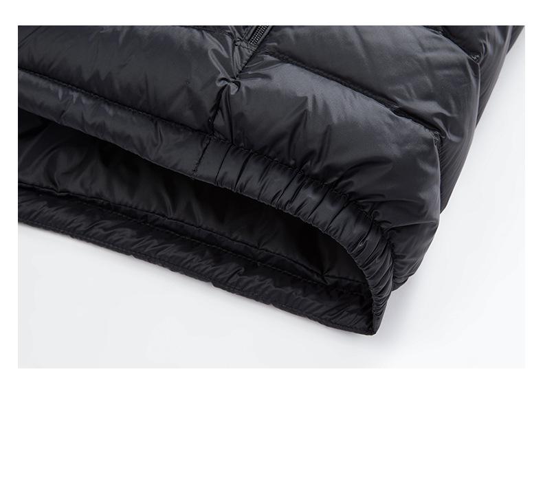 Men's Lightweight Down Vest - Sleeveless, Stand Collar, Short Style, Warm White Duck Down, Autumn/Winter Collection.