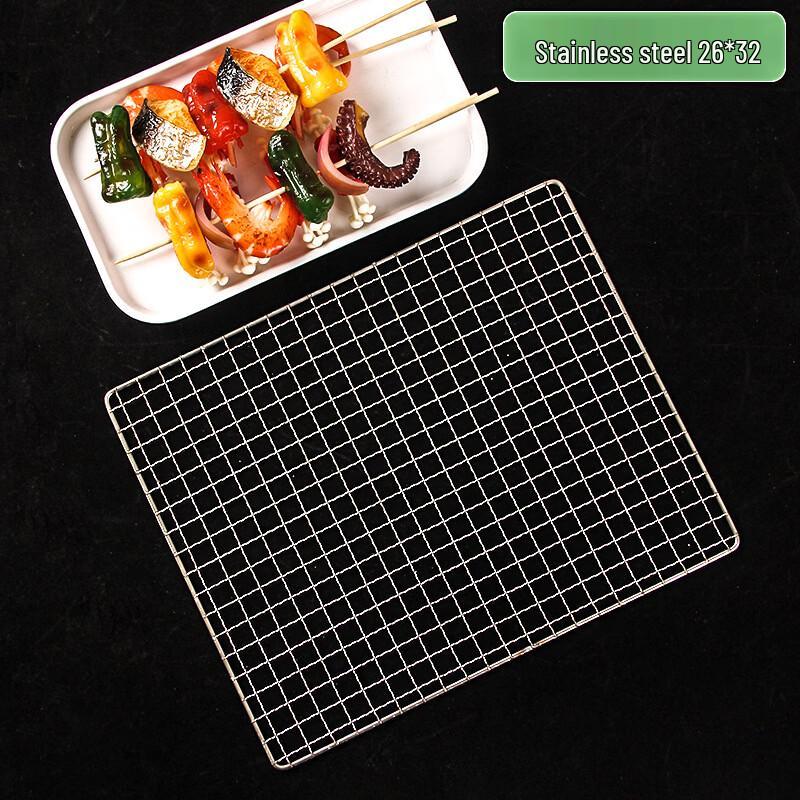 Stainless Steel BBQ Grill Net & Fish Basket Set