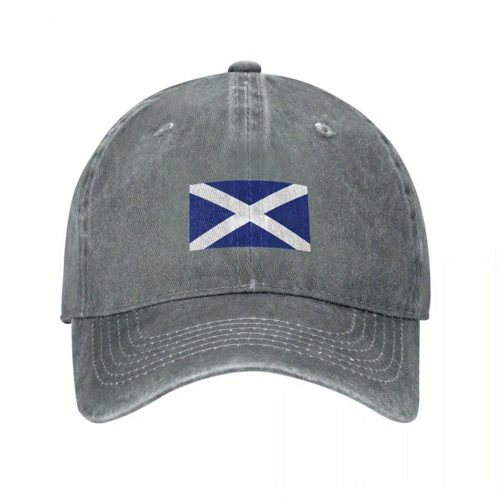 Scotland Flag Scottish St Andrews Cross Baseball Cap Cotton Adjustable Casual Outdoor Sports Adult Cap