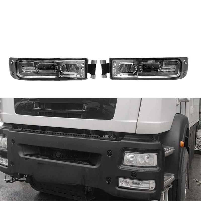 Reliable-Truck Headlight LED Fog Lamp Daytime Running Light W/Dual Color DRL for MAN TGA TGL TGM L2000 LE2000 M2000 81253206111