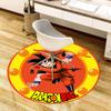 1 Stück Dragon Ball Charakter Artwork Runder Teppich, Hergestellt aus Polyester, Perfekt zur Dekoration von Bürostühlen, Wohnzimmern, Lebendiger Dekorativer Teppich
